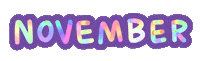 November Month Sticker by chasamary