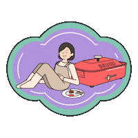 Sleepy Grill Sticker by BRUNO Singapore