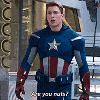 Captain America Nuts GIF