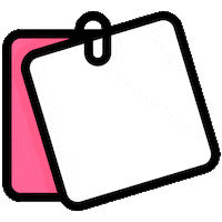 nazcacosmeticos amor Cuidado clips post it Sticker