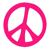 theneonteaparty peace sign jess stempel tntp the neon tea party Sticker