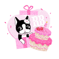Happy Birthday Heart Sticker