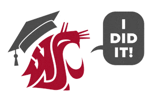 Washington State University Go Cougs Sticker by WSU Pullman