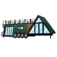Mainefactured tinyhouse tinyhome mainefactured casafrancesca Sticker