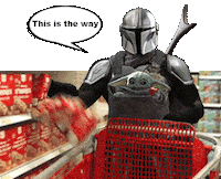 Star Wars Shopping Sticker