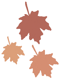 Autumn Leaves Halloween Sticker