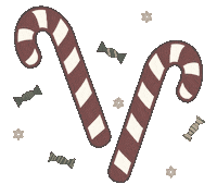 Candy Cane Christmas Sticker by Mille Design