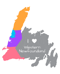Newfoundland And Labrador Nl West Sticker by Go Western Newfoundland