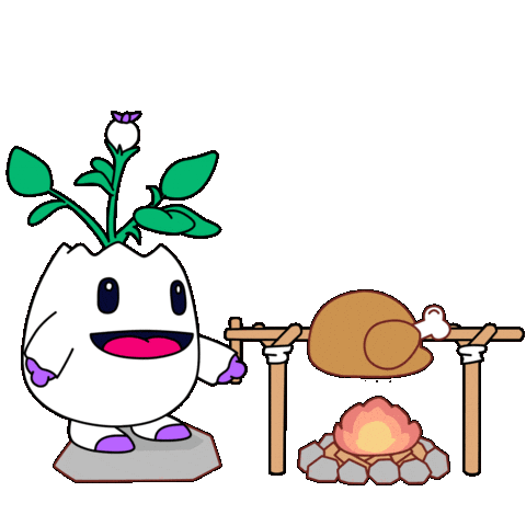 Hungry Camp Fire Sticker by Magic Eden