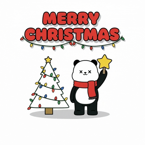 Christmas Tree Morris GIF by Kanpai Pandas
