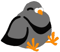 Pigeon Tierschutz Sticker by Lilies Berlin