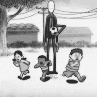 Lonely Slender Man GIF by gifnews