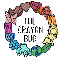 Logo Rainbow Sticker by The Crayon Bug