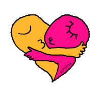 schiikaa love kiss hug kissing Sticker