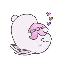 Heart Love Sticker by Rainbow Rabbits