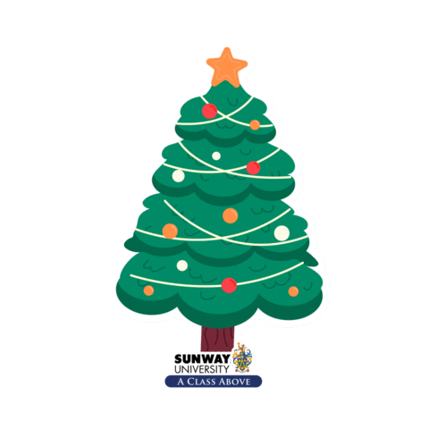 Christmas Tree Sticker by Sunway University