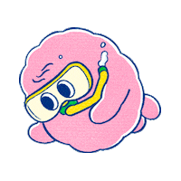 mongeegram snorkeling 몬지 mongee 스노쿨링 Sticker