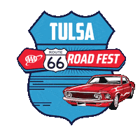 Oklahoma City Aaa Sticker by Route 66 Road Fest