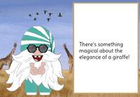 Gnome Giraffe GIF