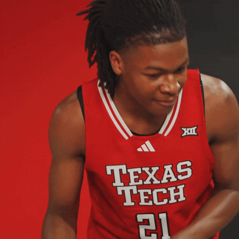 Latrell Hoover GIF by Texas Tech Basketball