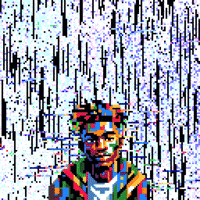 Sachcoothearty art pixelart glitch black GIF