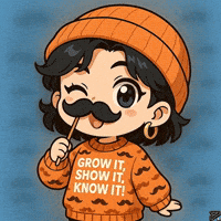 Mustache Hana GIF by Persona