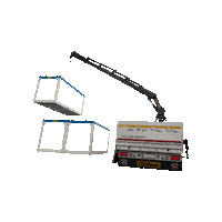 gfoellnerofficial truck loading crane container Sticker
