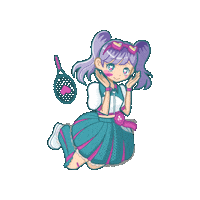 eggnificent lily aquarius racketball aquariusca Sticker