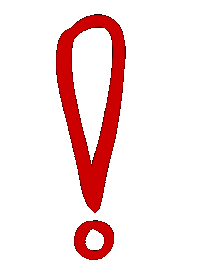 Anikastefa red point exclamation rosso Sticker