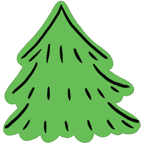 Christmas Tree Sticker by haenaillust