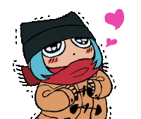 agenasu love happy heart kawaii Sticker