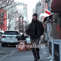 Mal Walks In GIF