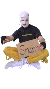 Share Sign Sticker by POULISH KID