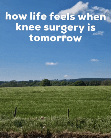 Relaxing Knee Surgery GIF