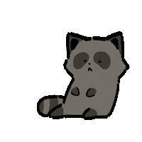 meleefickle happy pet raccoon im fickle Sticker