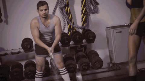 workout shrug GIF by theCHIVE