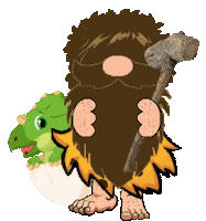 Dinosaur Gnome Sticker