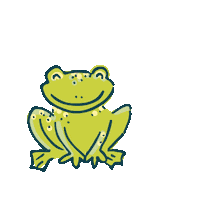 Luck Toad Sticker by Bonte Raaf