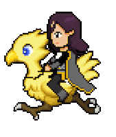 Chocobo Pixel Gif Sticker