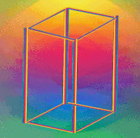 apparent motion impossible cube GIF by Xenoself