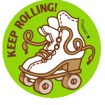 80S Keep Rolling Sticker by TREND enterprises, Inc.