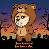Shiba Inu Halloween GIF by Doge Pound