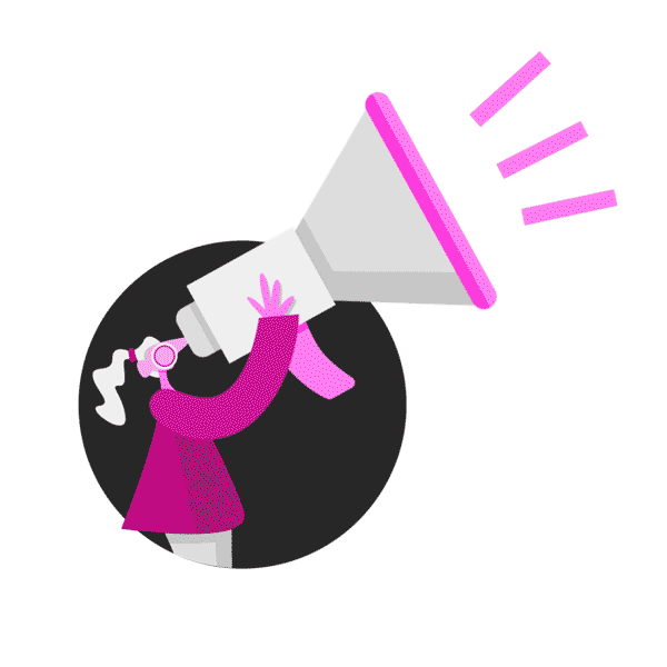 Pink Speaker Sticker by Fountain Partnership