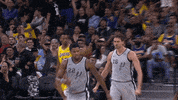 san antonio spurs hug GIF by NBA