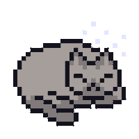 Cat Sleeping Sticker