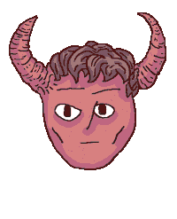 Halloween Devil Sticker