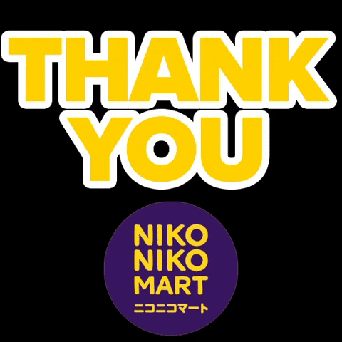 naomi_nikoniko giphyupload thankyou nikonikomart GIF