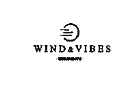 Black And White Logo Sticker by Wind and Vibes