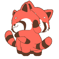 Comforting Red Panda Sticker