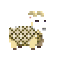 subpixel ready goat pattern geometric Sticker